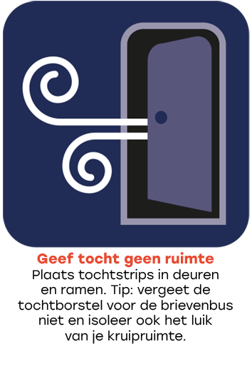 Geef tocht geen ruimte